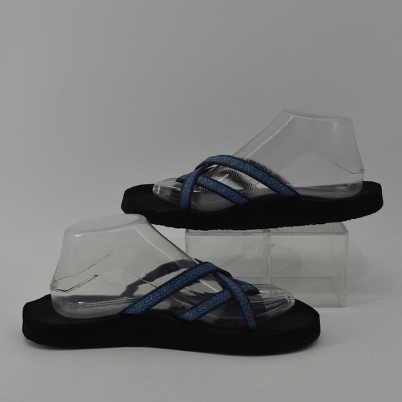 Teva Women's Olowahu flip-flop sandal Kaleidoscope Blissful Blue - Picture 3 of 16